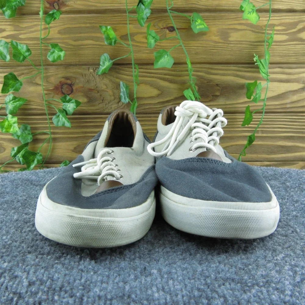 Tommy Hilfiger Men Sneaker‎ Shoes Gray Textile Lace Up Size 9.5 Medium